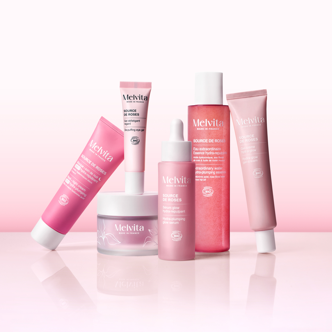 Peau déshydratée & teint terne : routine glow Source de Roses