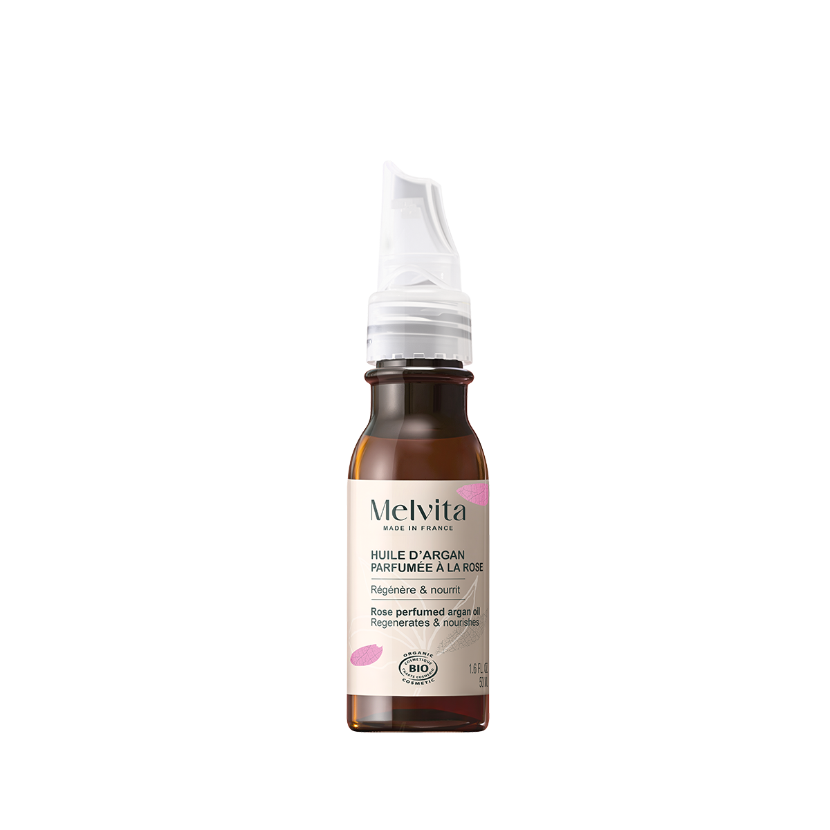 Huile d'Argan Parfumée à la Rose Bio