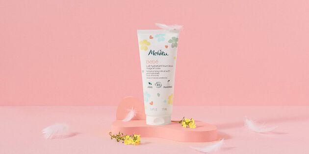 lait hydratant bébé vue de face