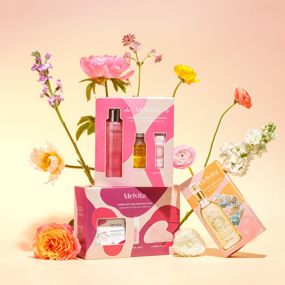 Coffret Hydratation Visage Source De Roses | Melvita