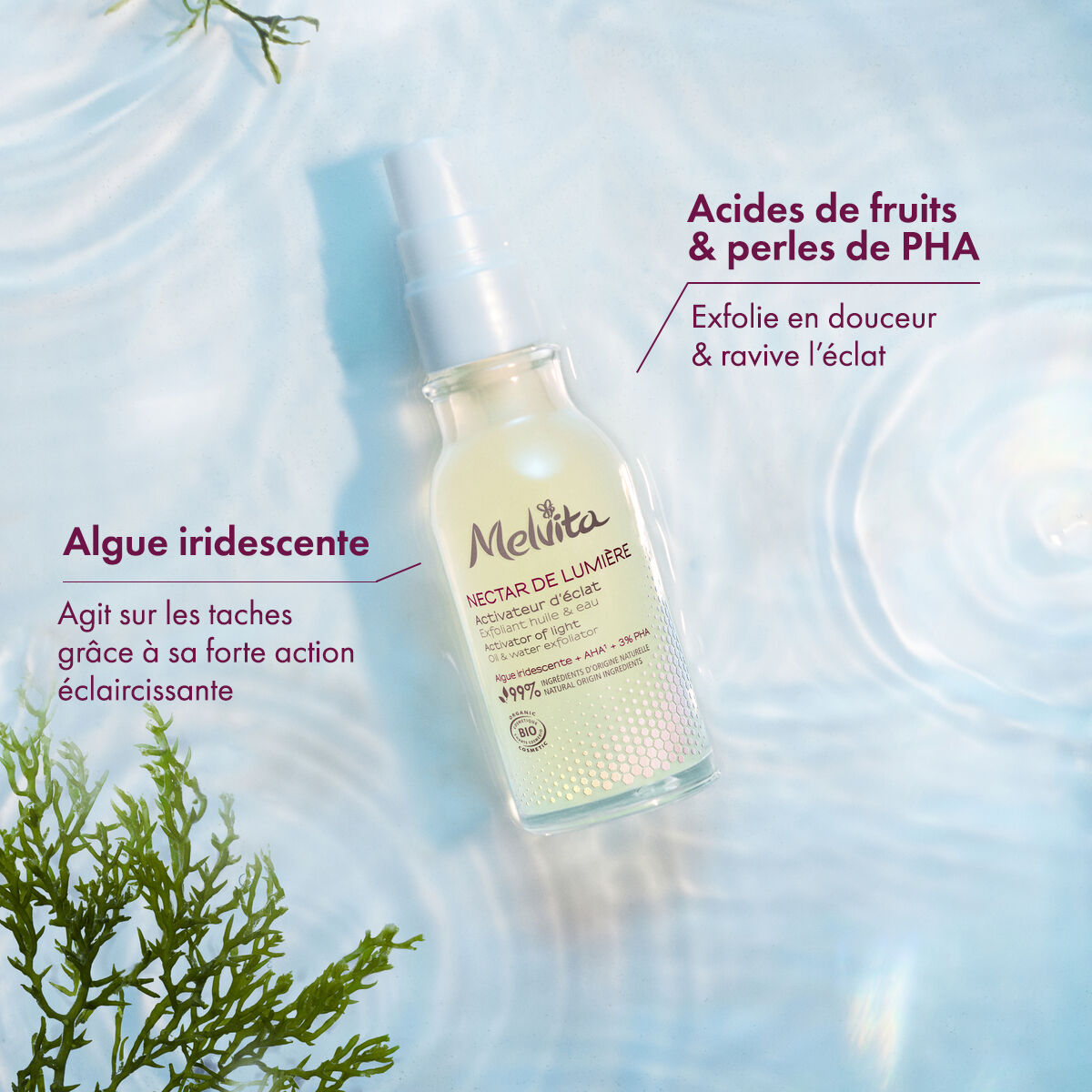 Exfoliant activateur d'éclat nectar de Lumière | Melvita