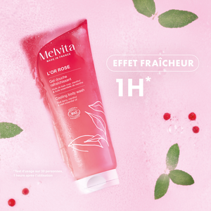 Gel Douche Rafraîchissant L’Or Rose, FR (2) 200 ml | Melvita