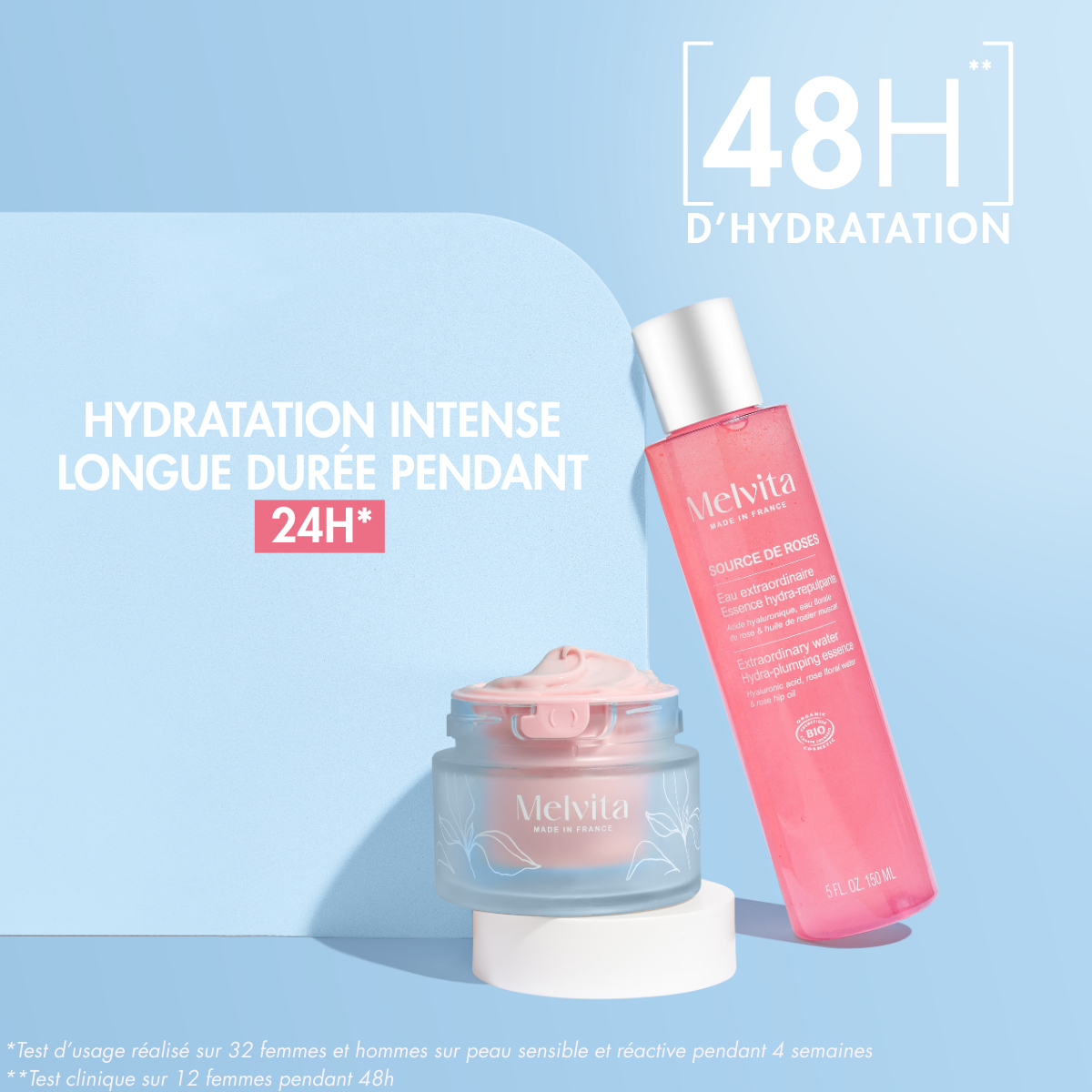 Duo Hydratation Intense, FR (2) | Melvita