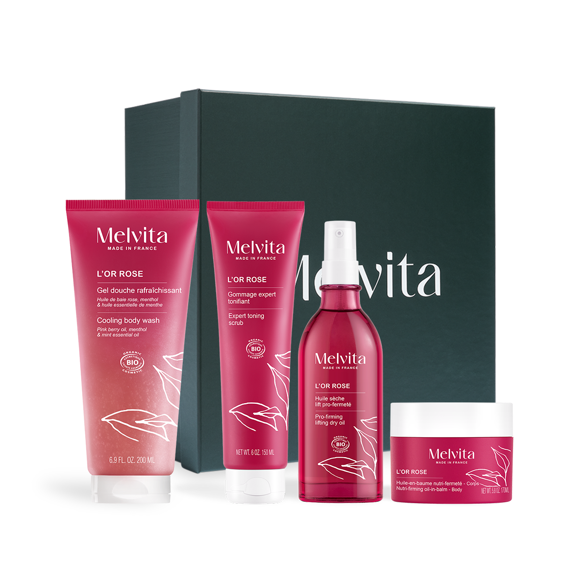 Coffret L'Or Rose – Rituel Raffermissant & Tonifiant | Melvita