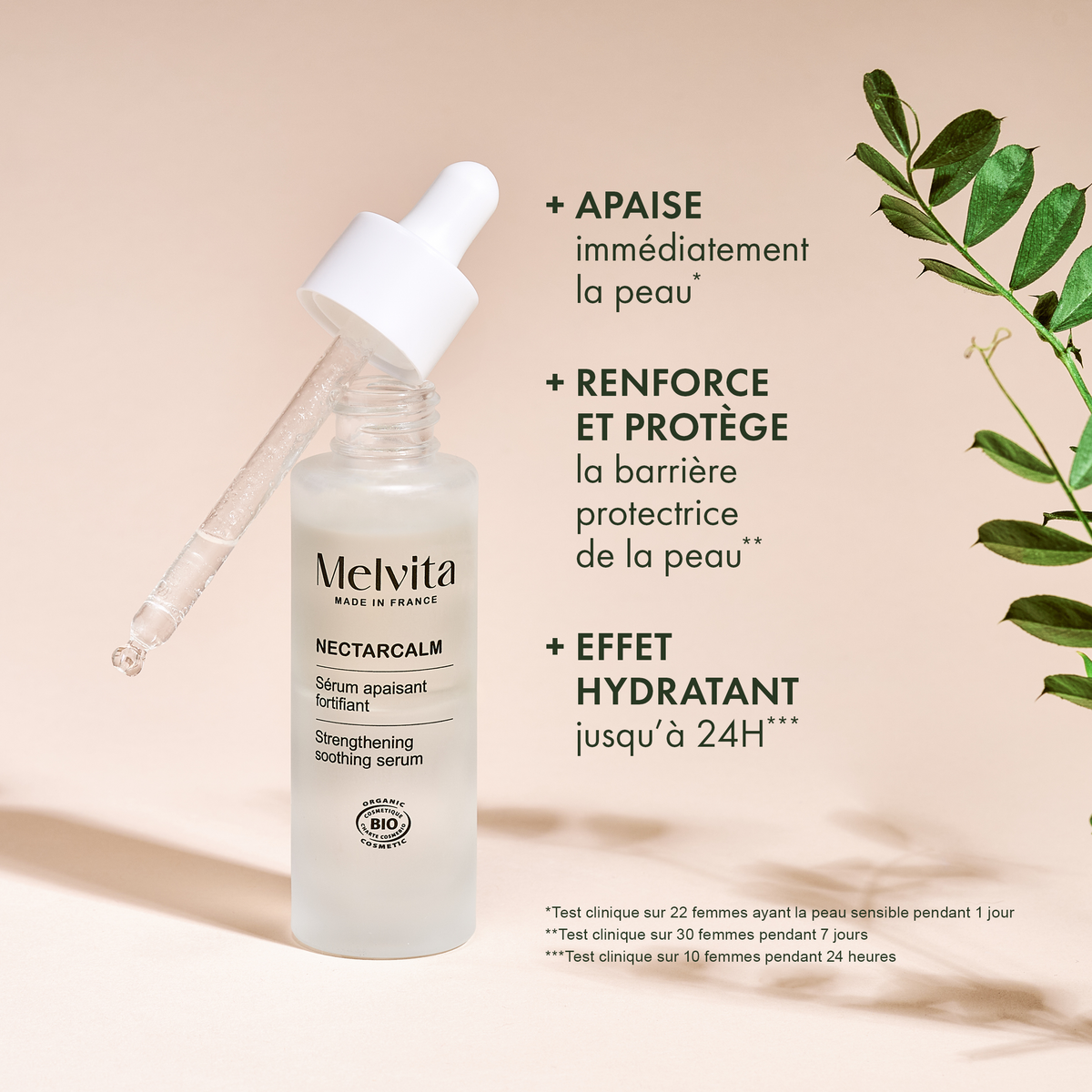 S&eacute;rum Apaisant Fortifiant NectarCalm, FR (2) 30 ml | Melvita